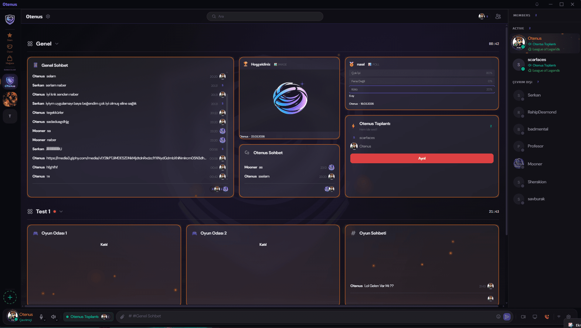 Sunucu Grid Görünümü